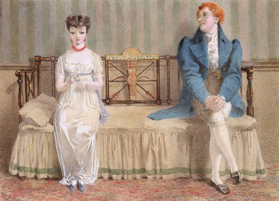 Courting by Adelaide Claxton
